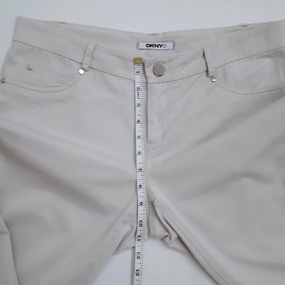 DKNYC Tapered Slim Fit Chino Khaki Pants in Neutral Beige - Picture 6 of 14